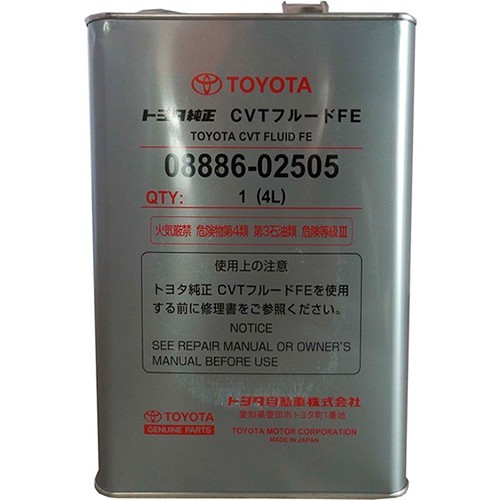 Масло трансмиссионное, синтетическое CVT FE 08886-02505 TOYOTA Масло трансмиссионное, синтетическое CVT FE 08886-02505 TOYOTA