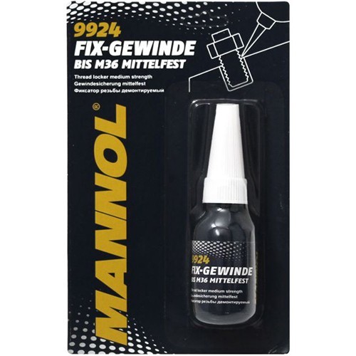 Фиксатор резьбы демонтируемый Fix-Gewinde mittelfest, 0.05 л. 4036021992419 MANNOL Фиксатор резьбы демонтируемый Fix-Gewinde mittelfest, 0.05 л. 4036021992419 MANNOL
