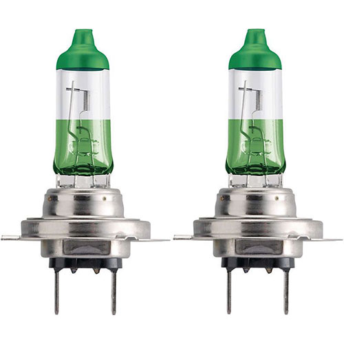 Автомобильные лампочки ColorVision Green H7 55W 12V (Комплект: 2шт.) 12972CVPGS2 PHILIPS