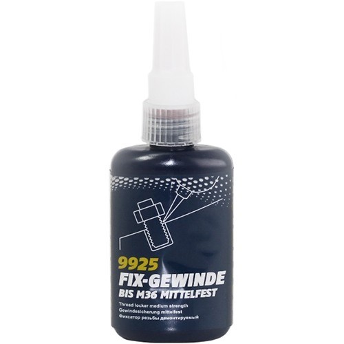 Фиксатор резьбы демонтируемый Fix-Gewinde mittelfest, 0.01 л. 4036021992402 MANNOL Фиксатор резьбы демонтируемый Fix-Gewinde mittelfest, 0.01 л. 4036021992402 MANNOL