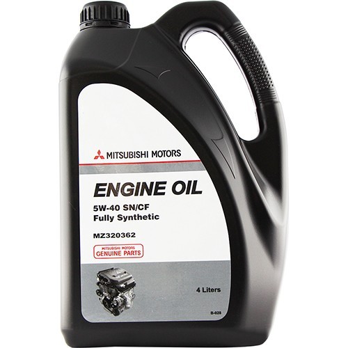 Масло моторное синтетическое Engine Oil 5W-40, 4л MZ320362 MITSUBISHI Масло моторное синтетическое Engine Oil 5W-40, 4л MZ320362 MITSUBISHI